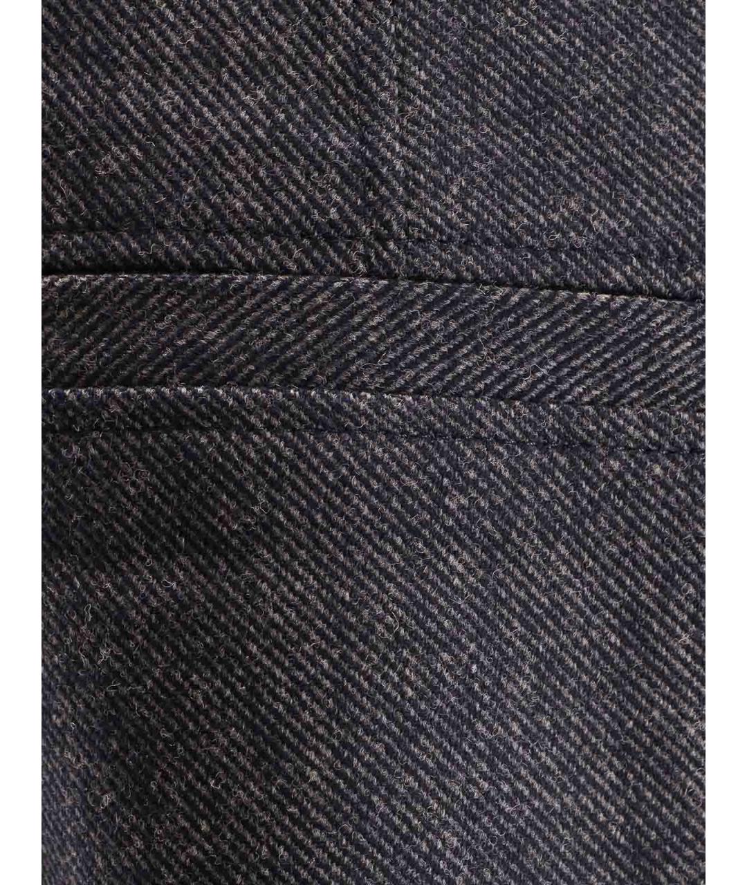 HUGO BOSS Синие полиэстеровые брюки широкие, фото 3