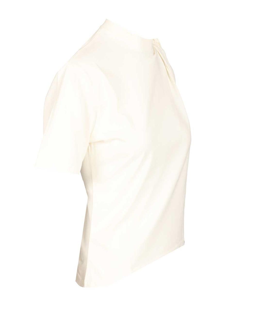 COURREGES Белая ацетатная футболка, фото 3