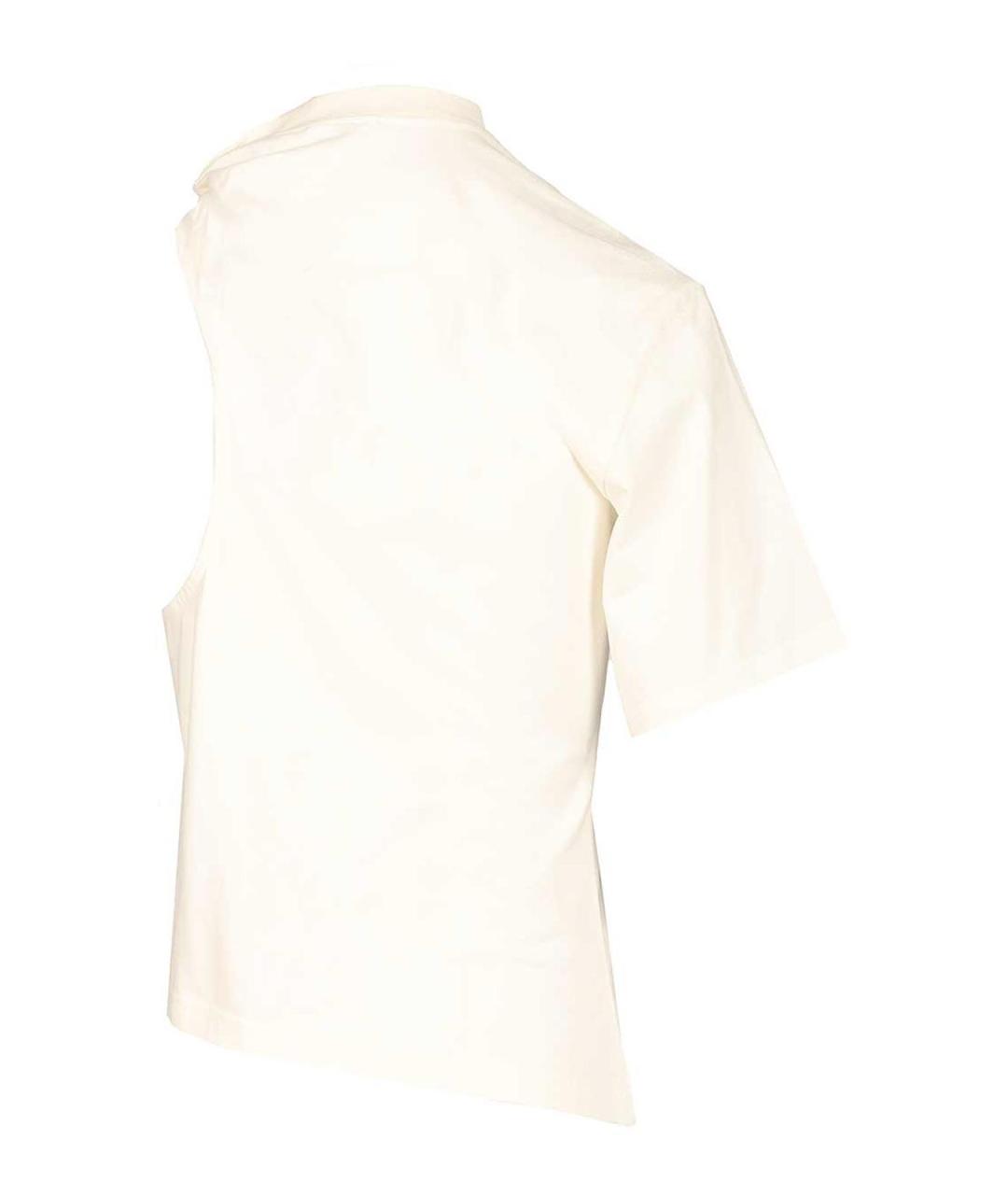 COURREGES Белая ацетатная футболка, фото 2
