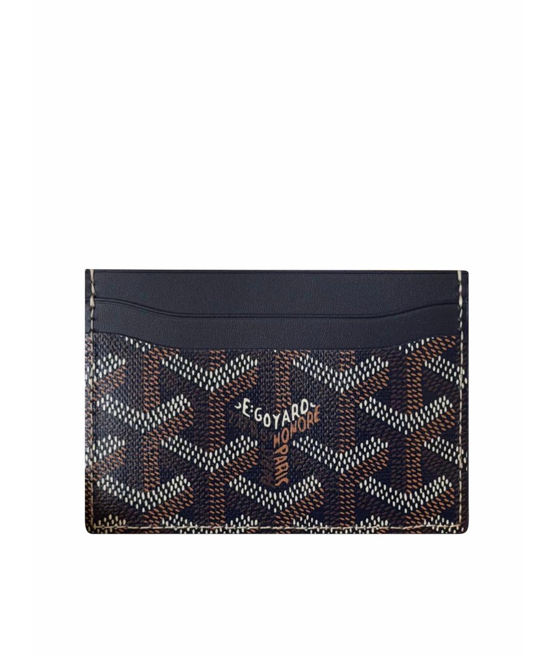 GOYARD Коричневый кожаный кардхолдер, фото 1