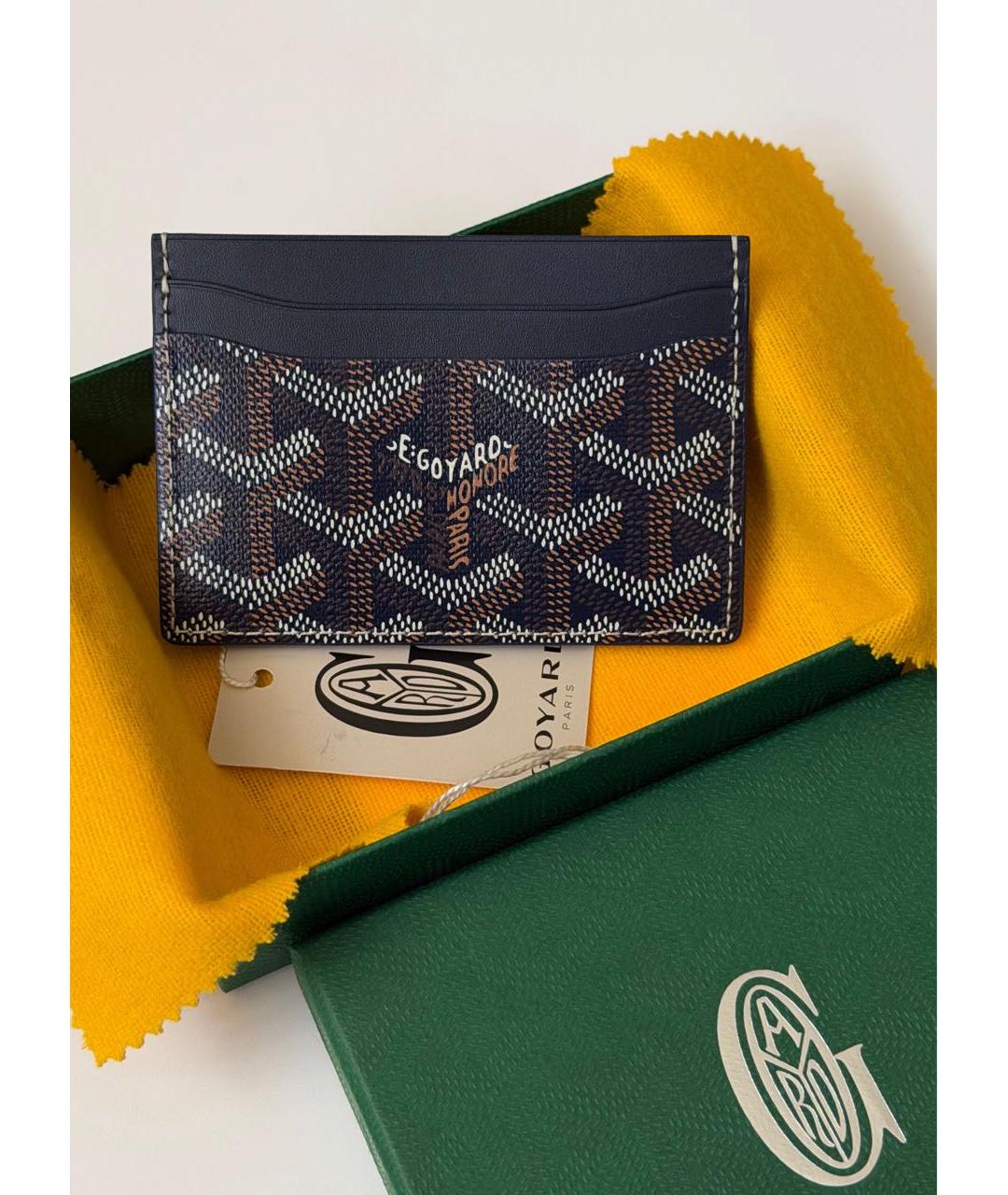 GOYARD Коричневый кожаный кардхолдер, фото 2