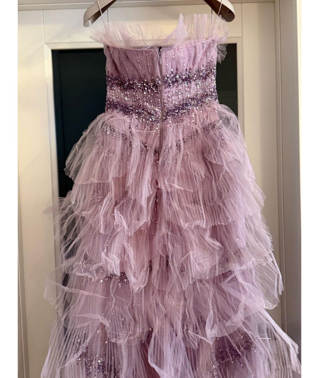 ZUHAIR MURAD Розовое шелковое коктейльное платье, фото 2