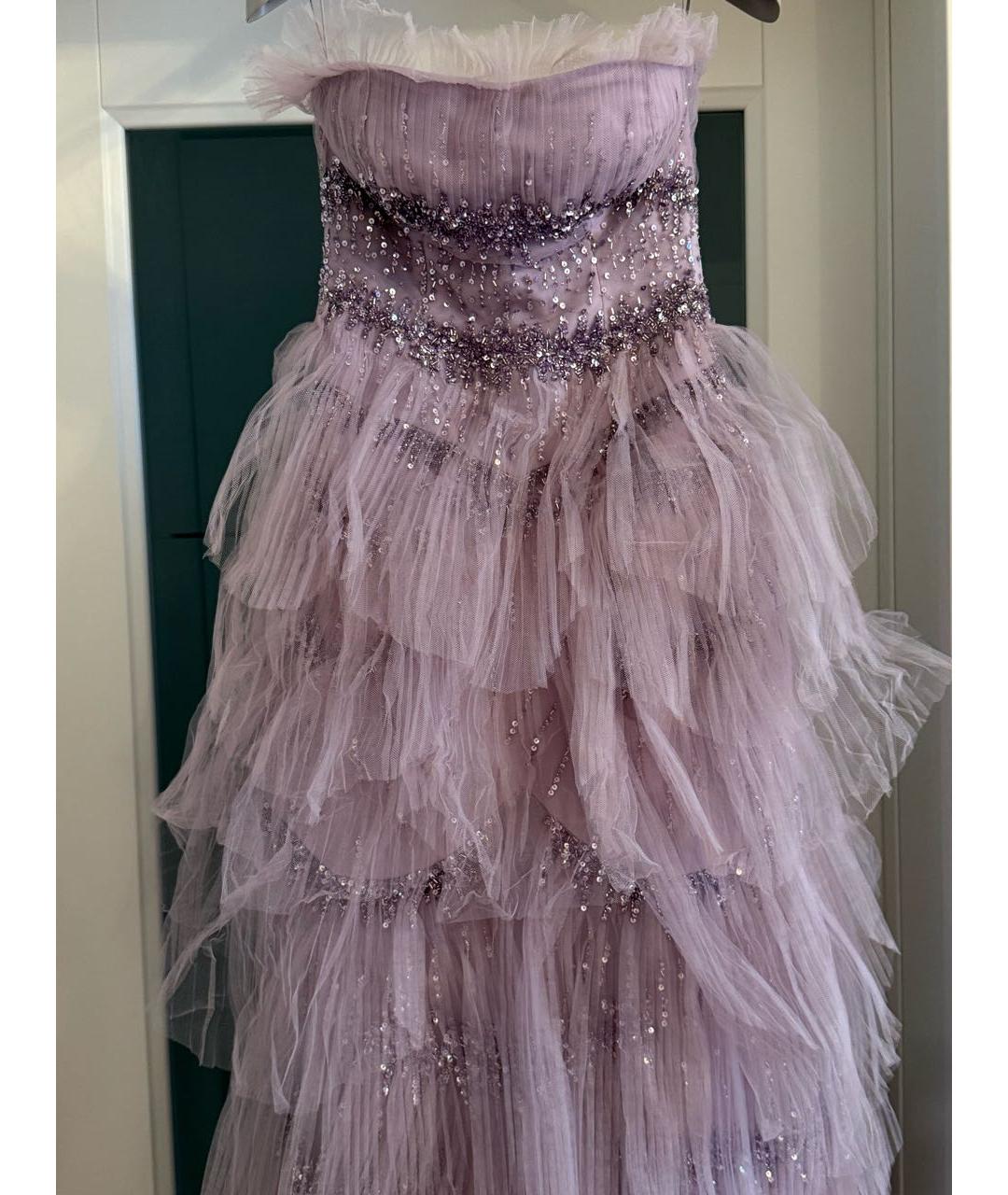 ZUHAIR MURAD Розовое шелковое коктейльное платье, фото 3