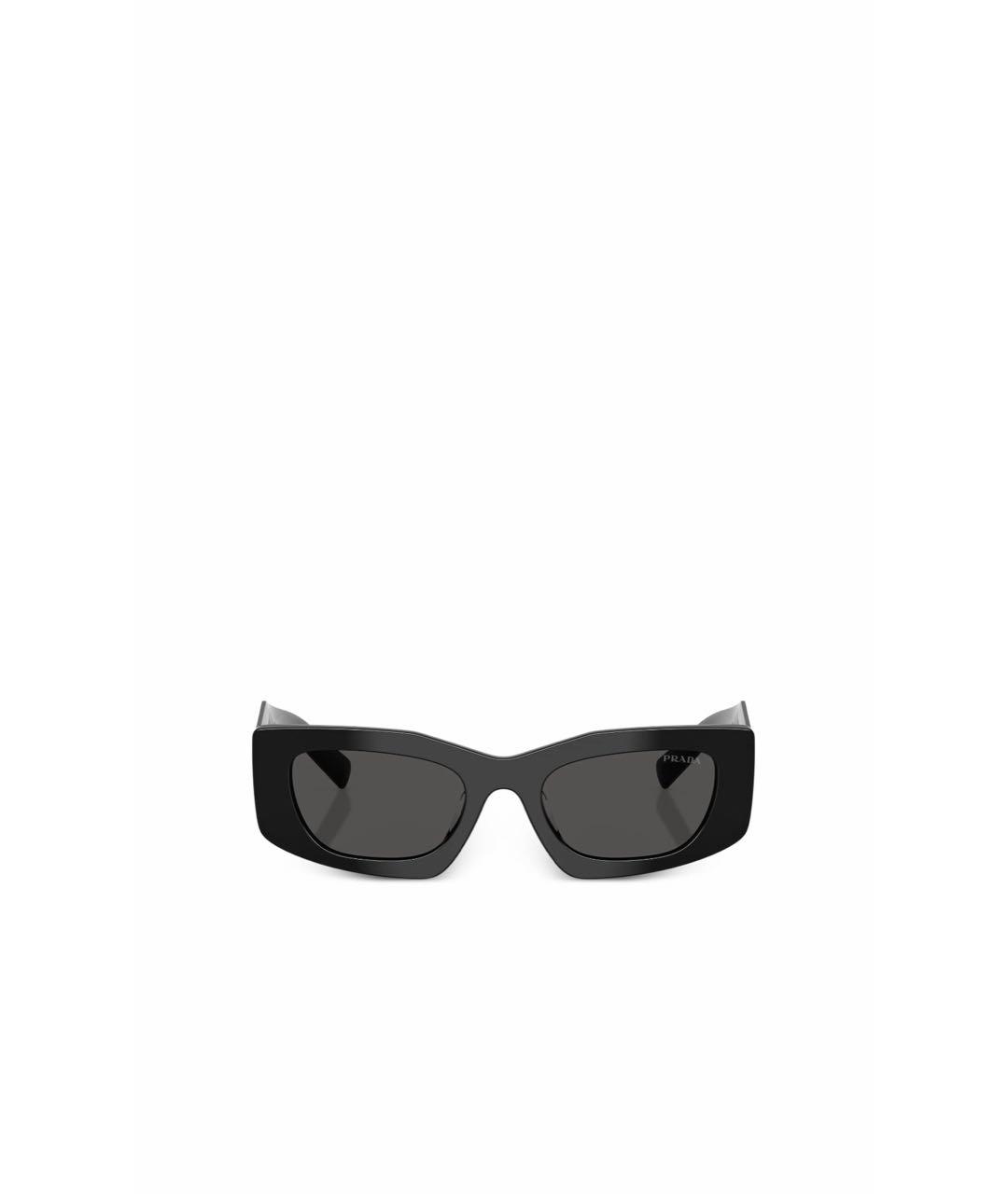 PRADA Черные пластиковые солнцезащитные очки, фото 2