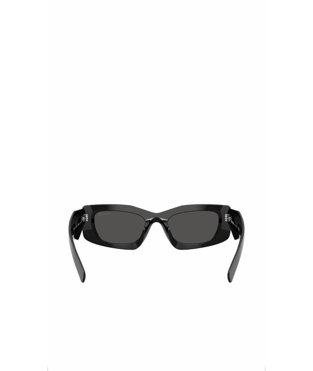 PRADA Черные пластиковые солнцезащитные очки, фото 4