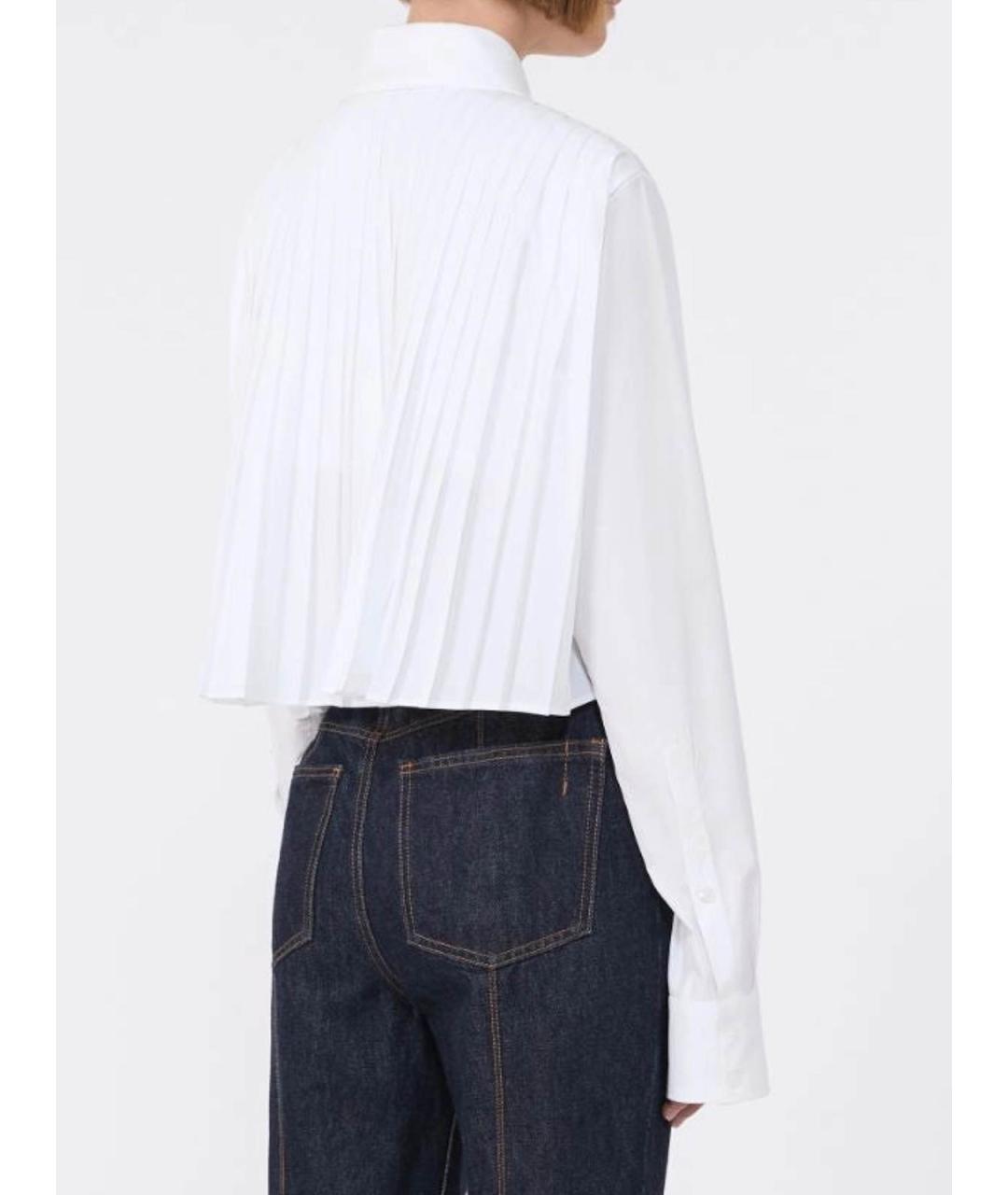 SPORTMAX Белая хлопковая рубашка, фото 3