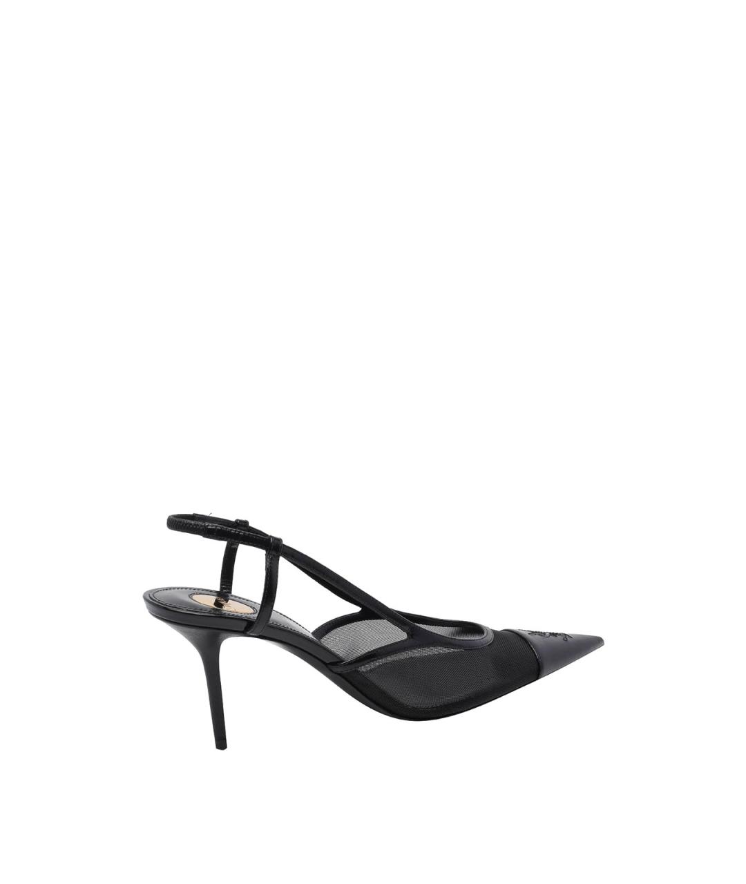 SAINT LAURENT Черные кожаные туфли, фото 3