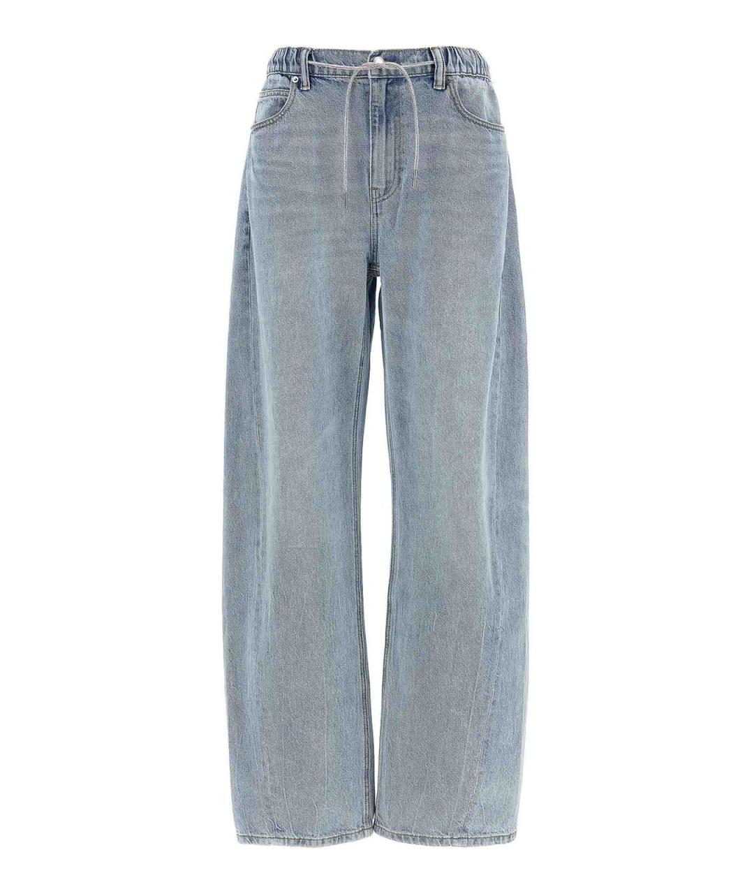 ALEXANDER WANG Голубые хлопковые прямые джинсы, фото 1