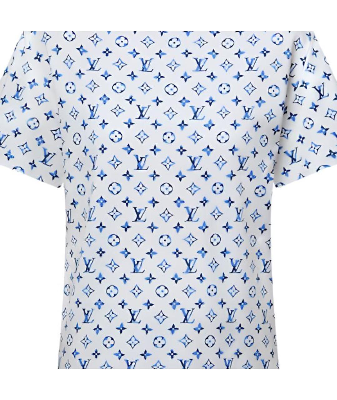 LOUIS VUITTON Белая хлопковая футболка, фото 5