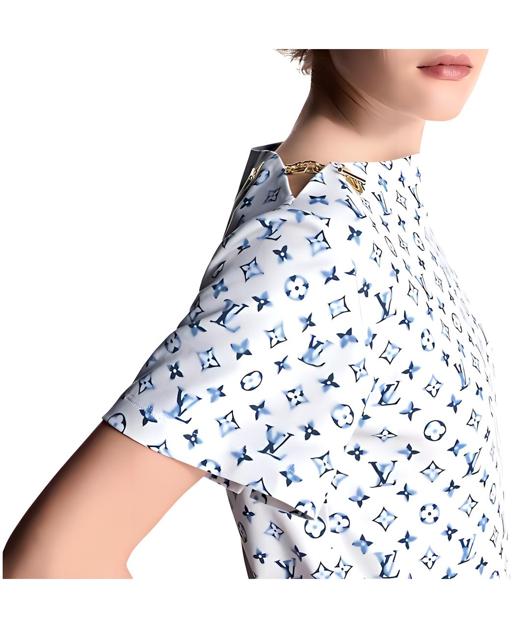 LOUIS VUITTON Белая хлопковая футболка, фото 3