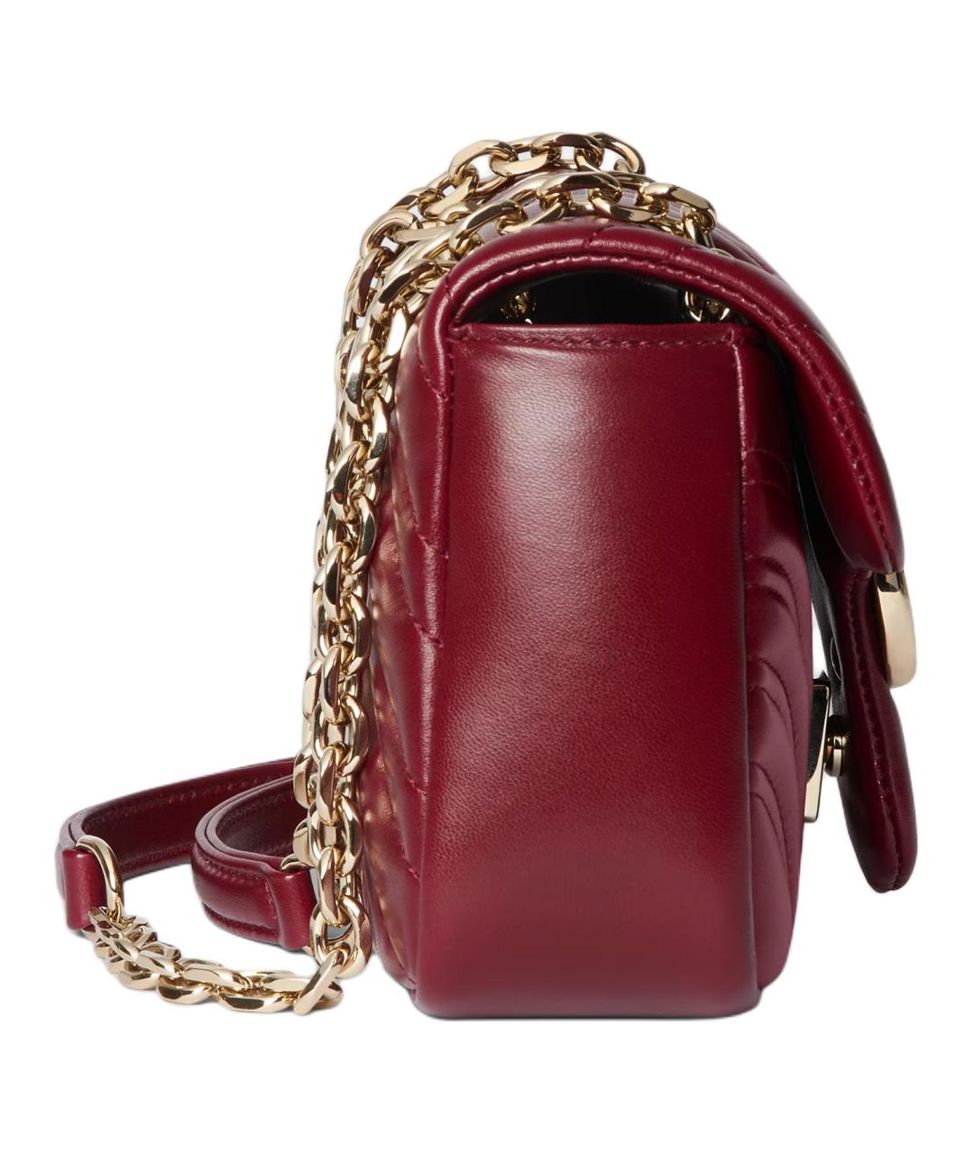 GUCCI Красная кожаная сумка через плечо, фото 3