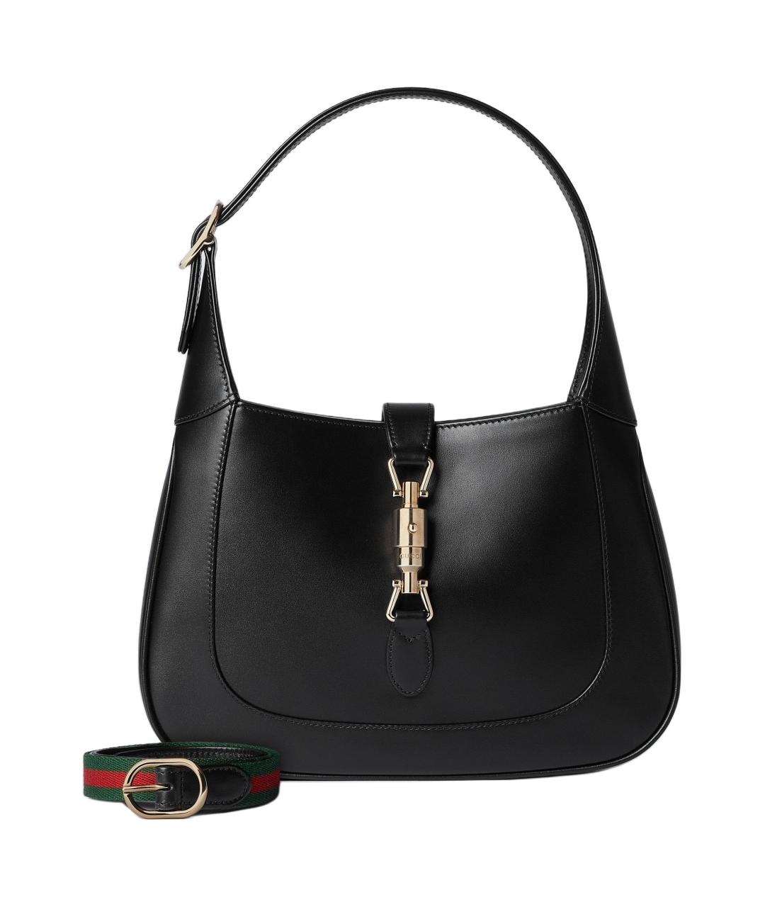 GUCCI Черная кожаная сумка с короткими ручками, фото 2