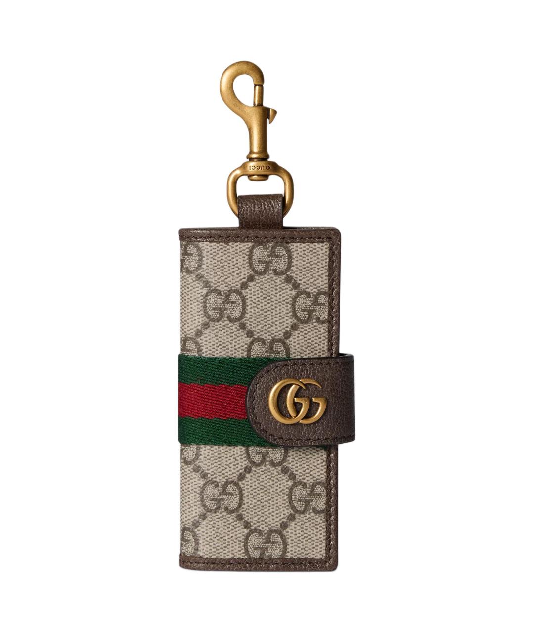 GUCCI Бежевая ключница, фото 1