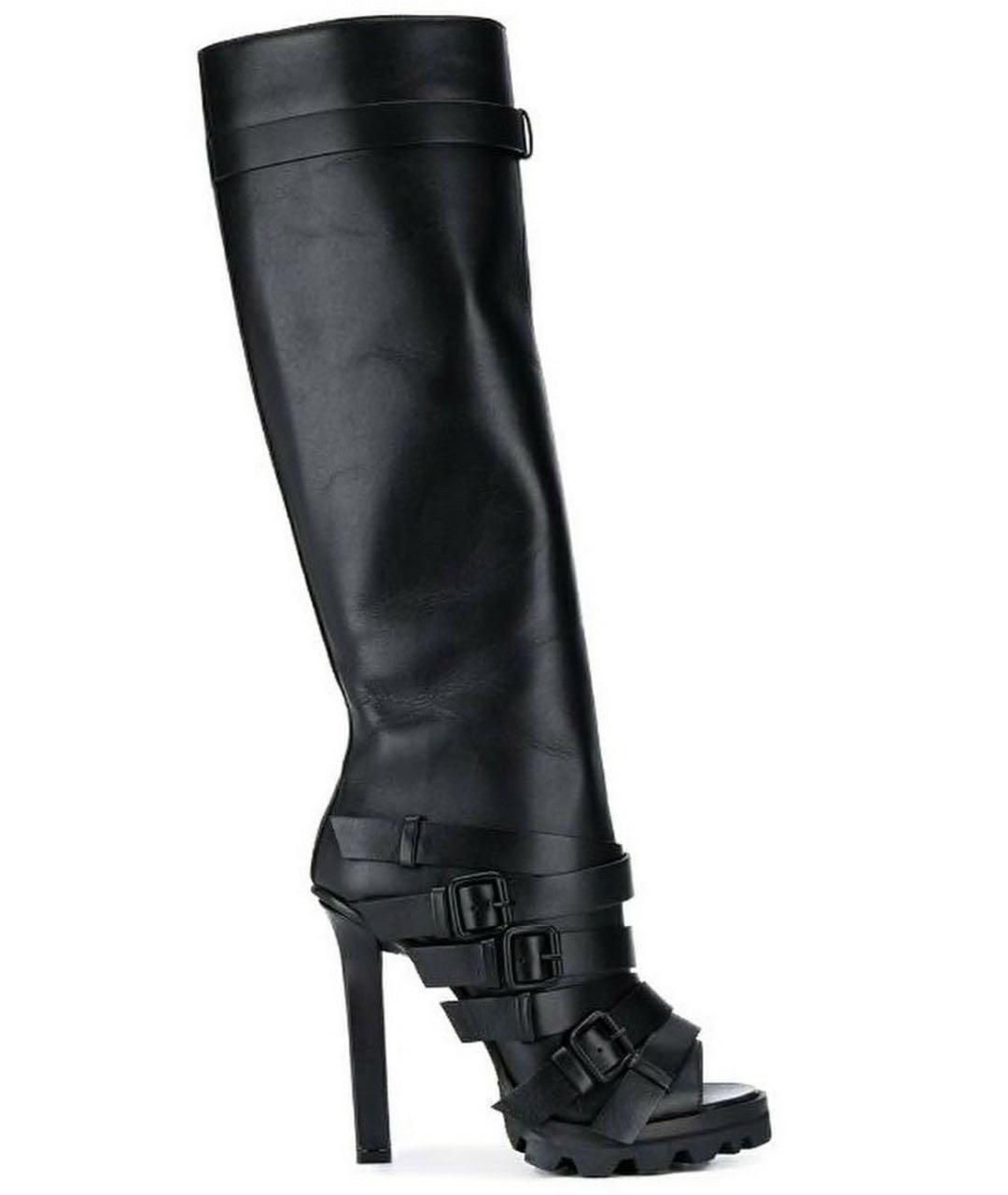 DSQUARED2 Черные кожаные сапоги, фото 6