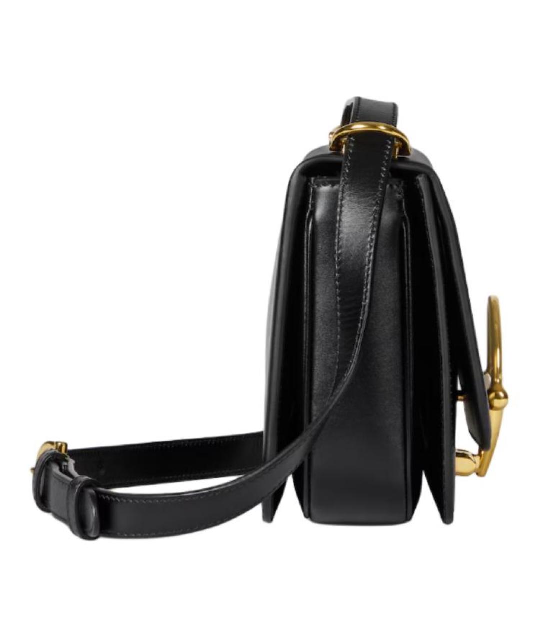 GUCCI Черная кожаная сумка через плечо, фото 3