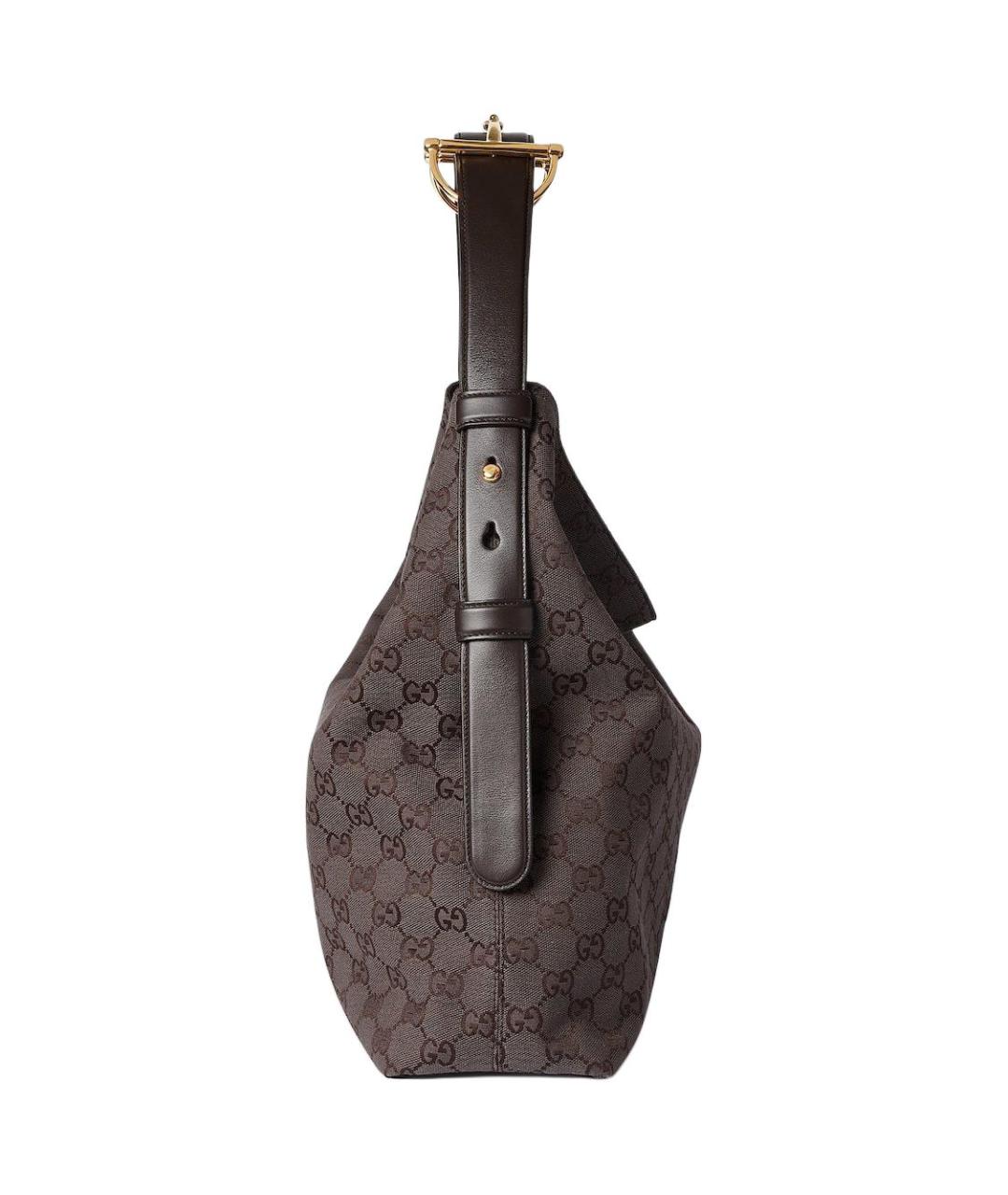 GUCCI Коричневая канва сумка тоут, фото 3