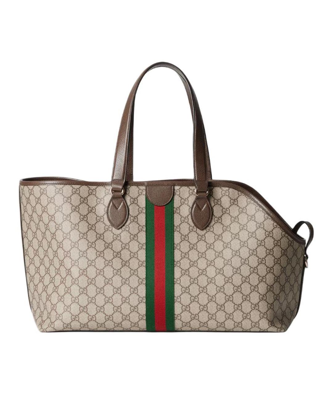 GUCCI Коричневая сумка тоут, фото 3