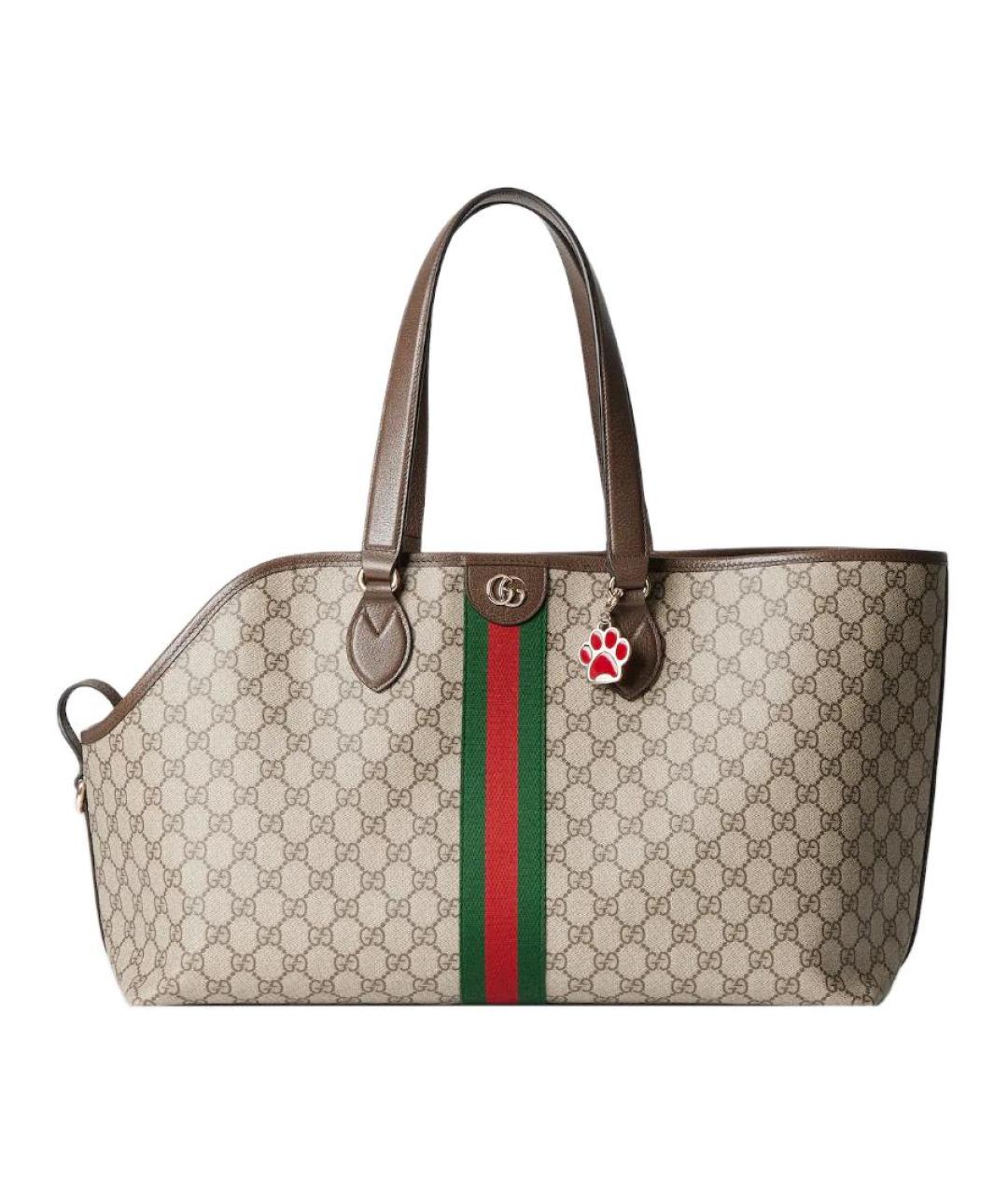 GUCCI Коричневая сумка тоут, фото 1
