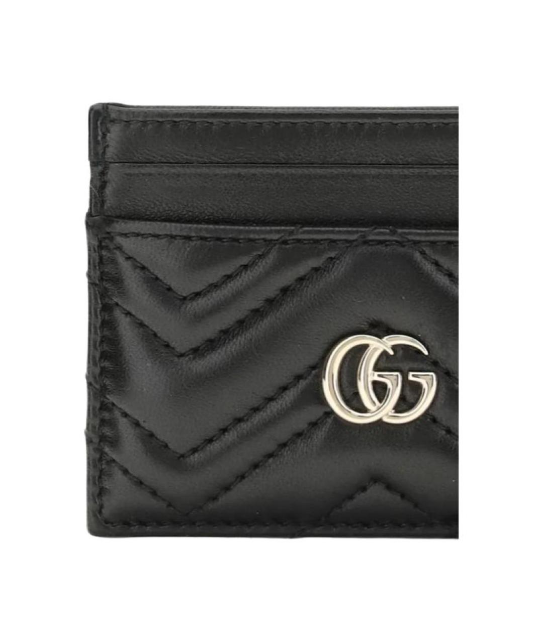 GUCCI Черный кожаный кардхолдер, фото 3