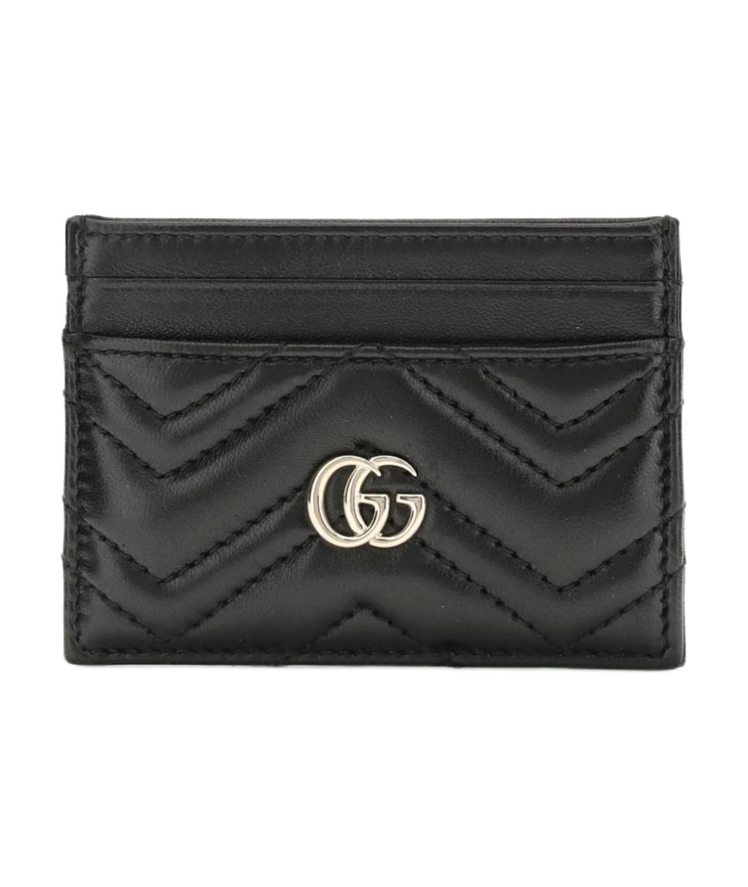 GUCCI Черный кожаный кардхолдер, фото 1