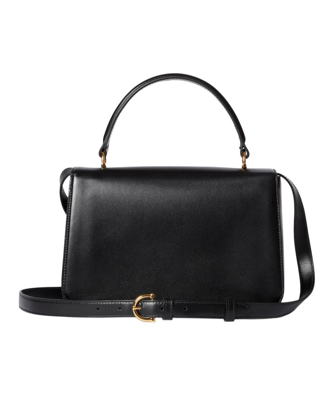 GUCCI Черная кожаная сумка с короткими ручками, фото 4