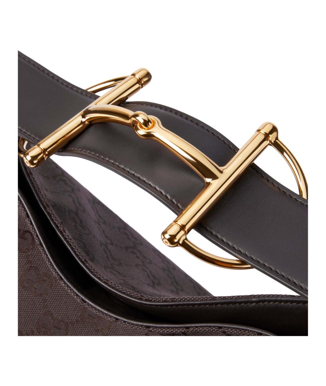GUCCI Коричневая канва сумка через плечо, фото 5