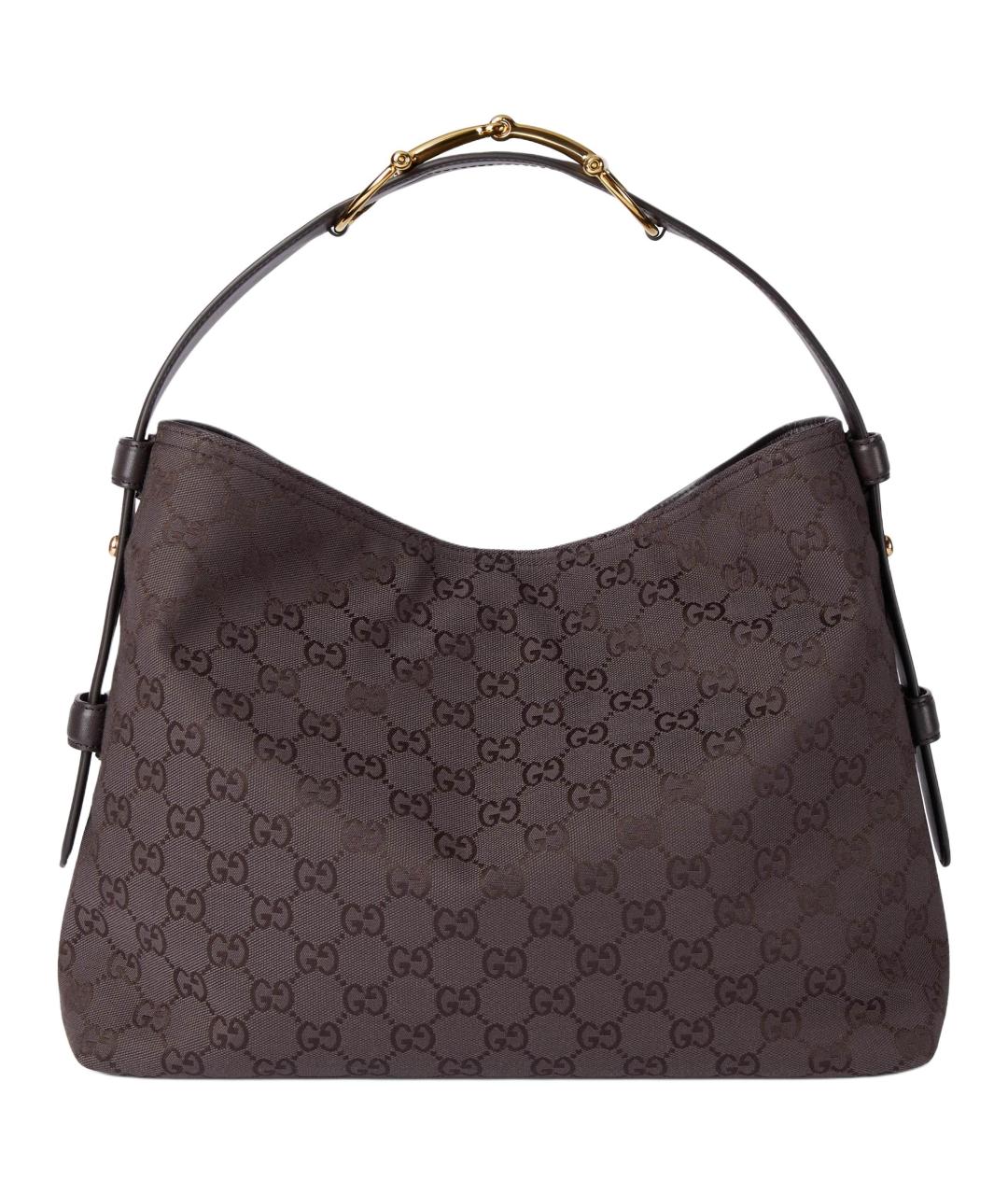 GUCCI Коричневая канва сумка через плечо, фото 3