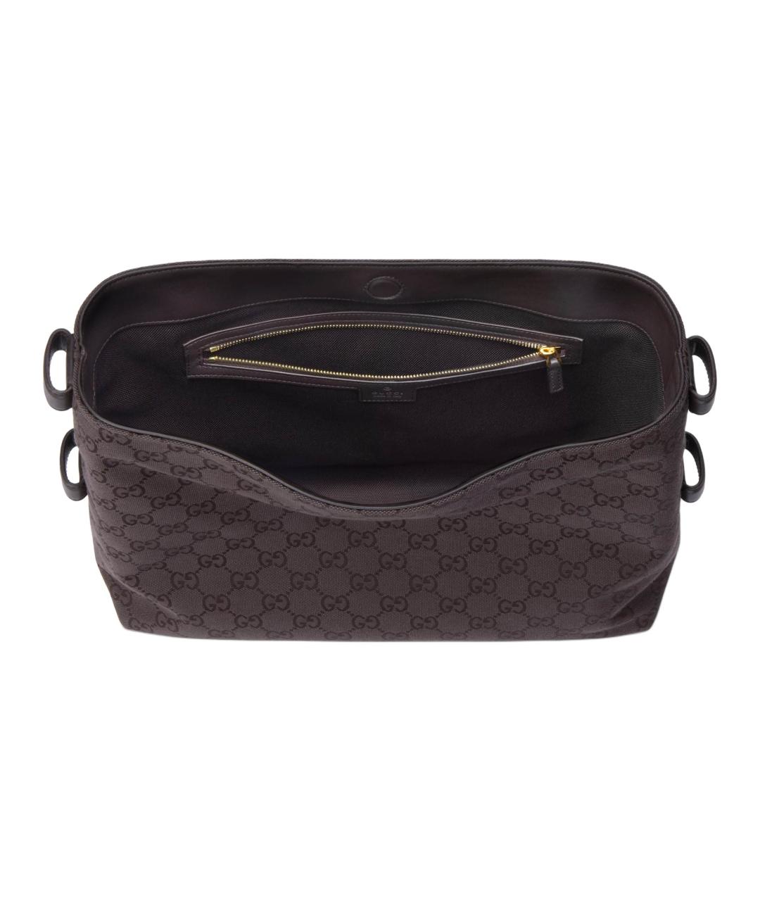 GUCCI Коричневая канва сумка через плечо, фото 4