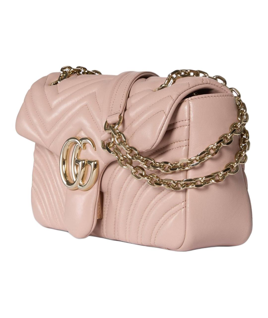 GUCCI Розовая сумка через плечо из лакированной кожи, фото 2