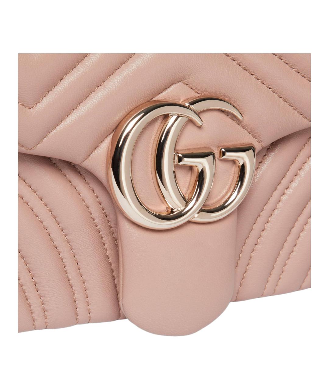 GUCCI Розовая сумка через плечо из лакированной кожи, фото 5