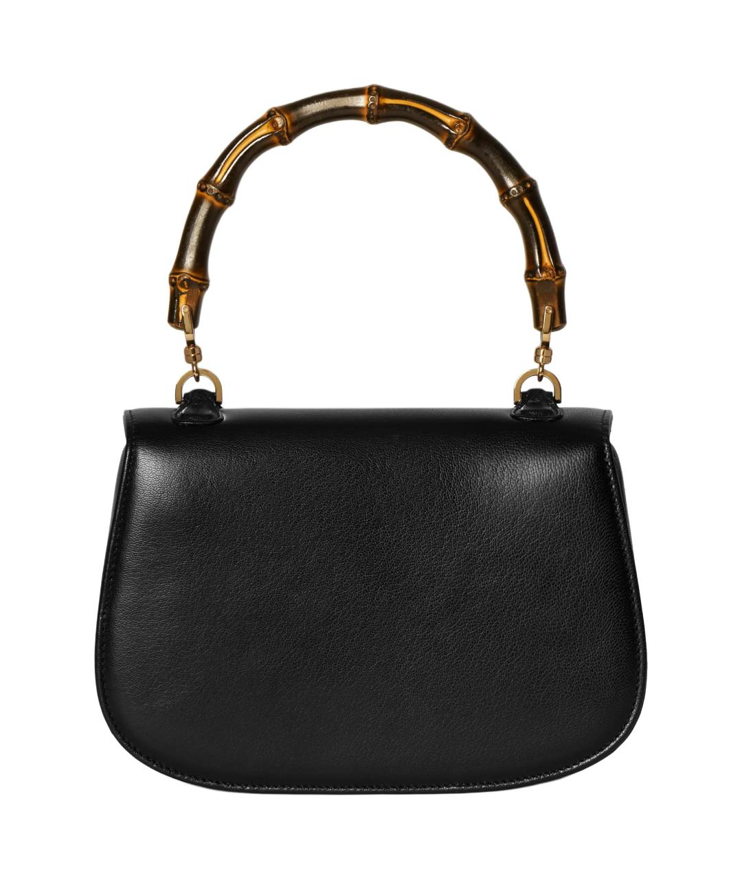GUCCI Черная кожаная сумка через плечо, фото 4