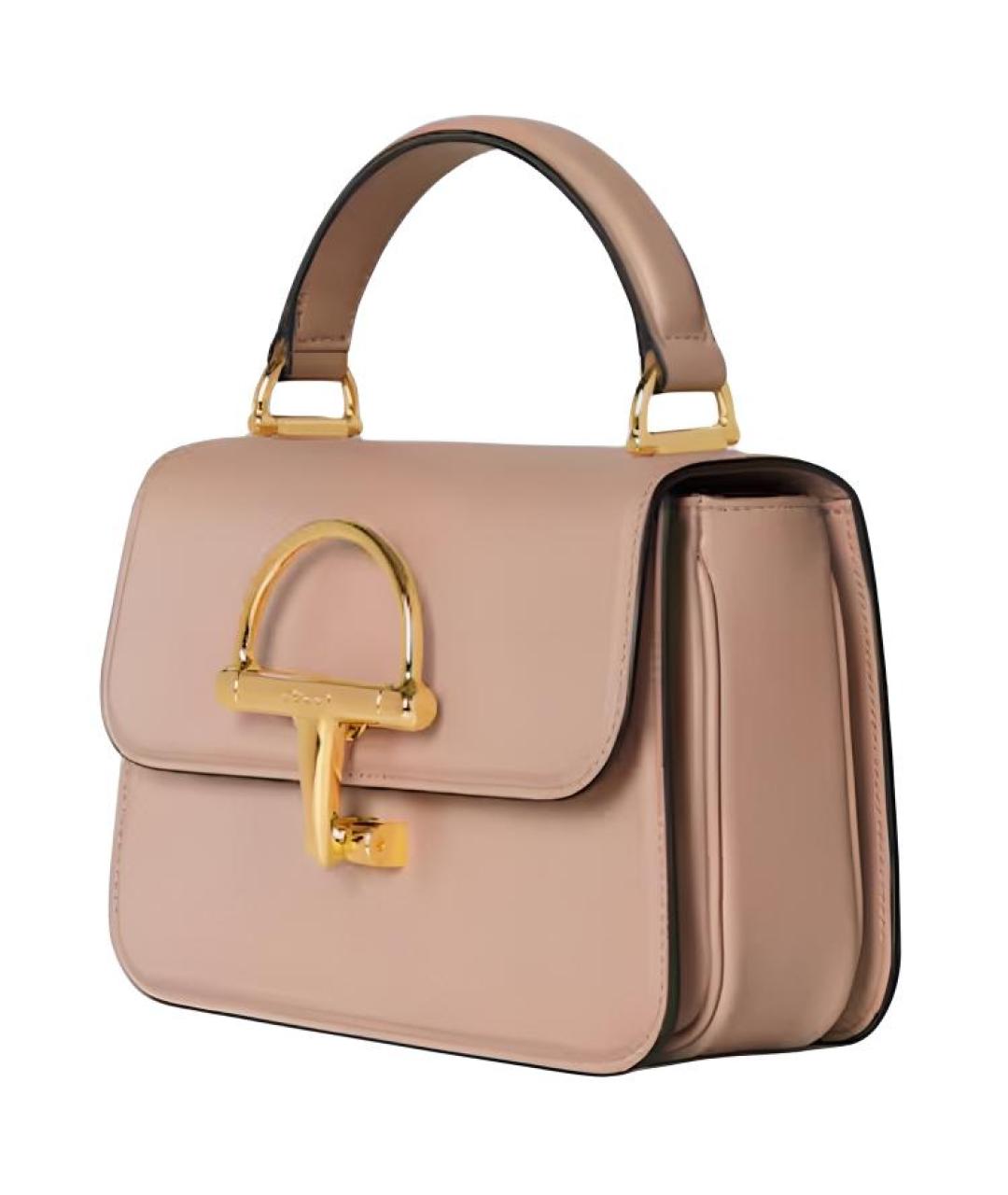 GUCCI Бежевая кожаная сумка через плечо, фото 2