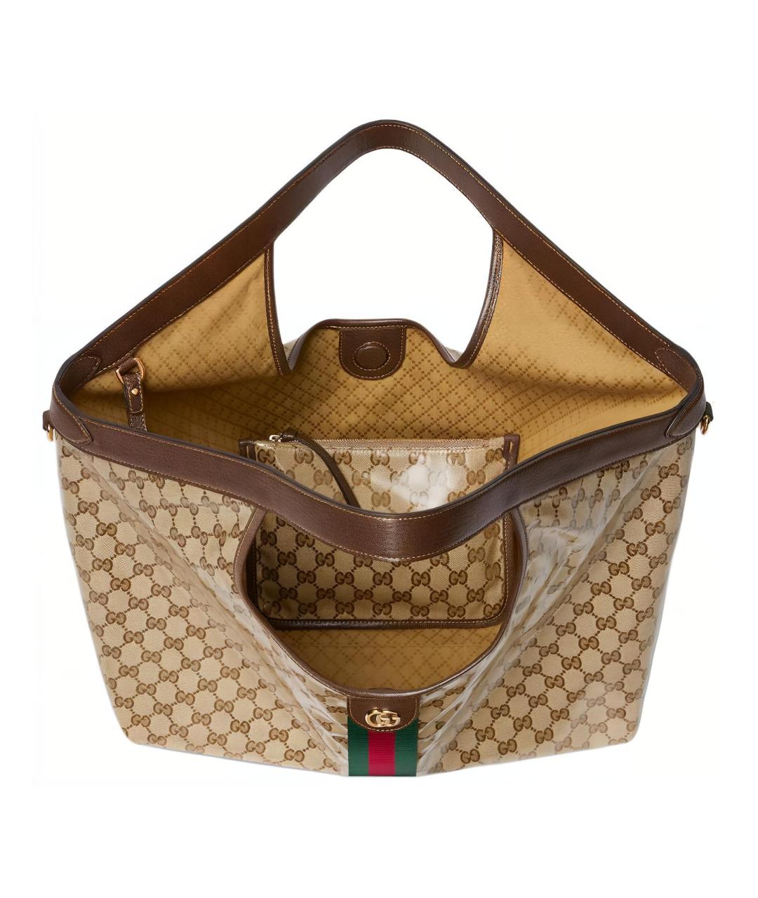 GUCCI Бежевая сумка тоут, фото 4