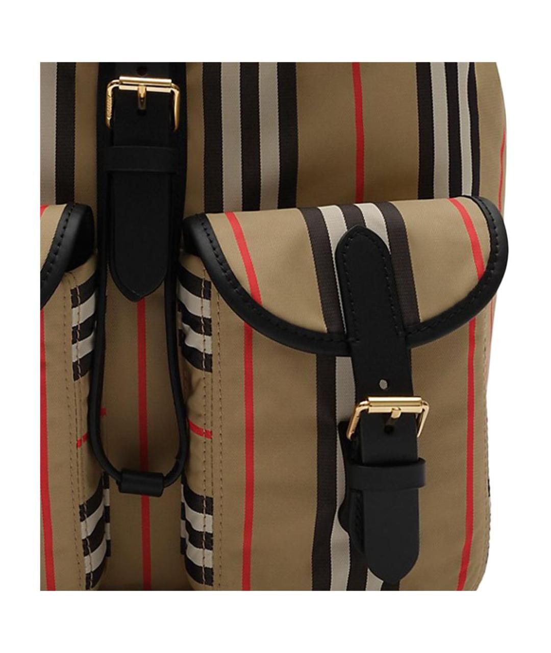 BURBERRY Бежевый синтетический рюкзак, фото 2