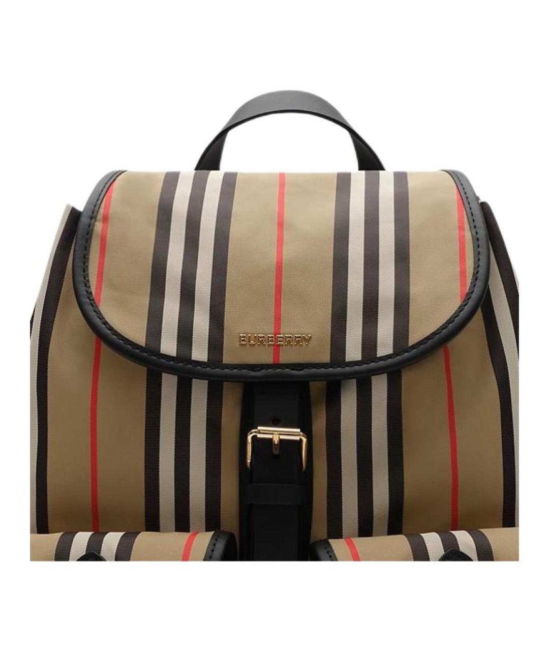 BURBERRY Бежевый синтетический рюкзак, фото 3