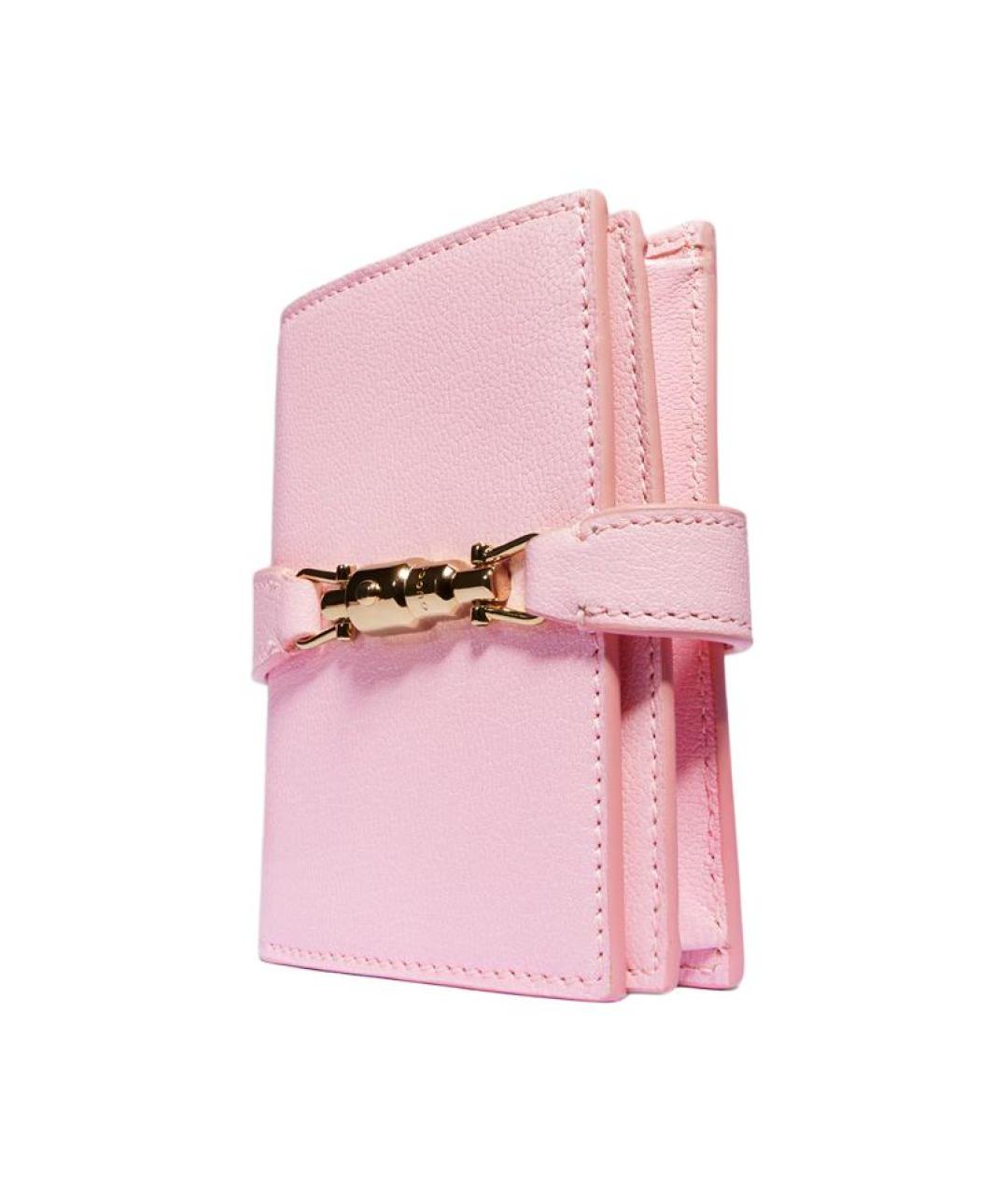 GUCCI Розовый кожаный кошелек, фото 2