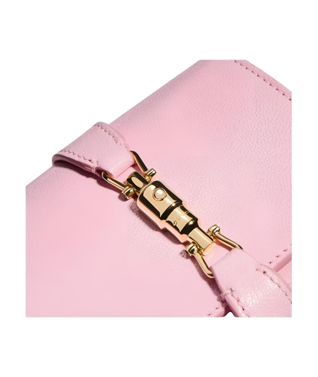 GUCCI Розовый кожаный кошелек, фото 5