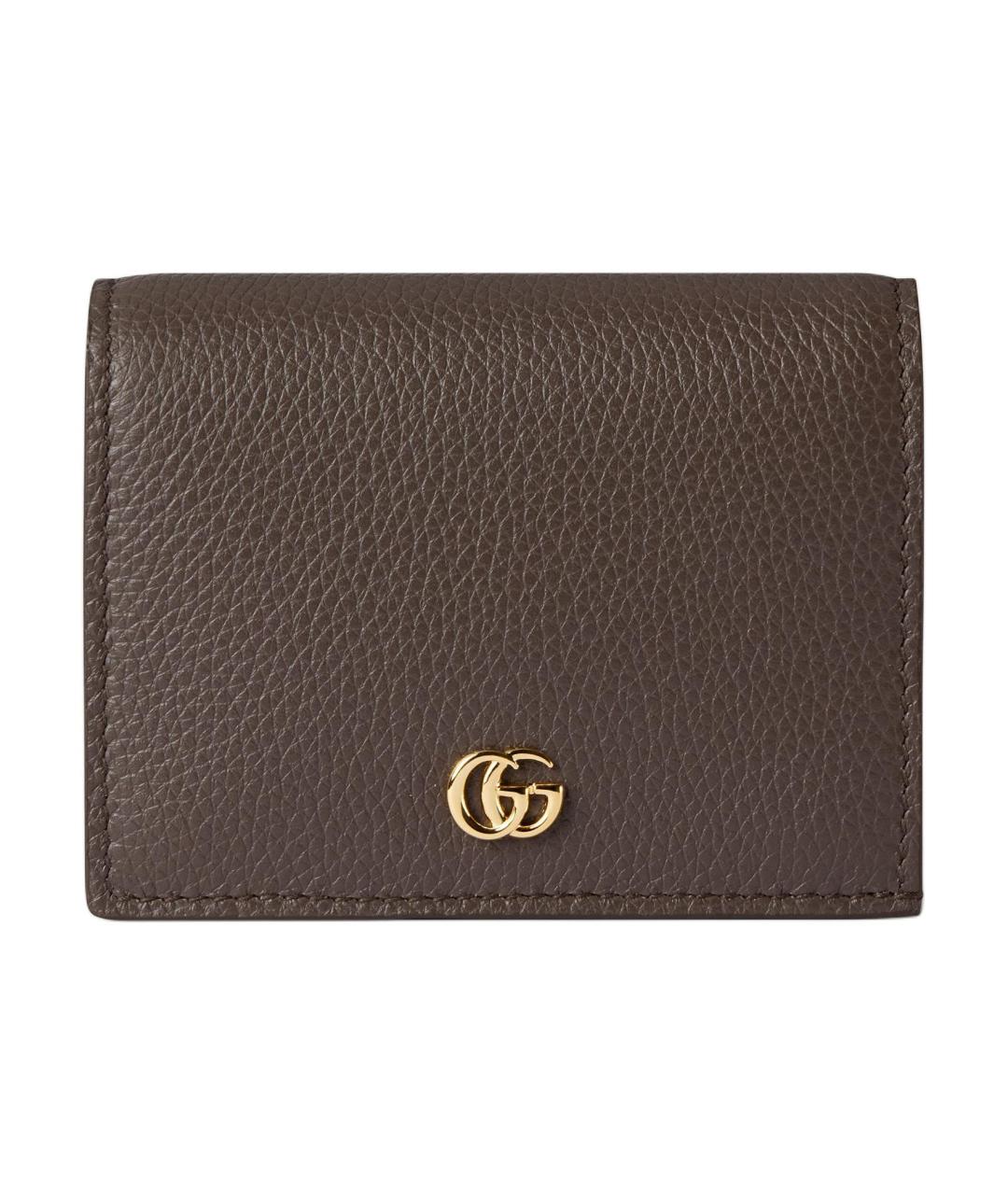 GUCCI Коричневый кожаный кошелек, фото 1