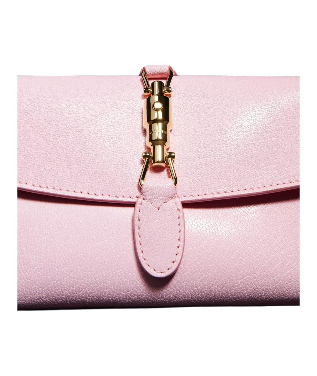 GUCCI Розовая кожаная сумка через плечо, фото 4