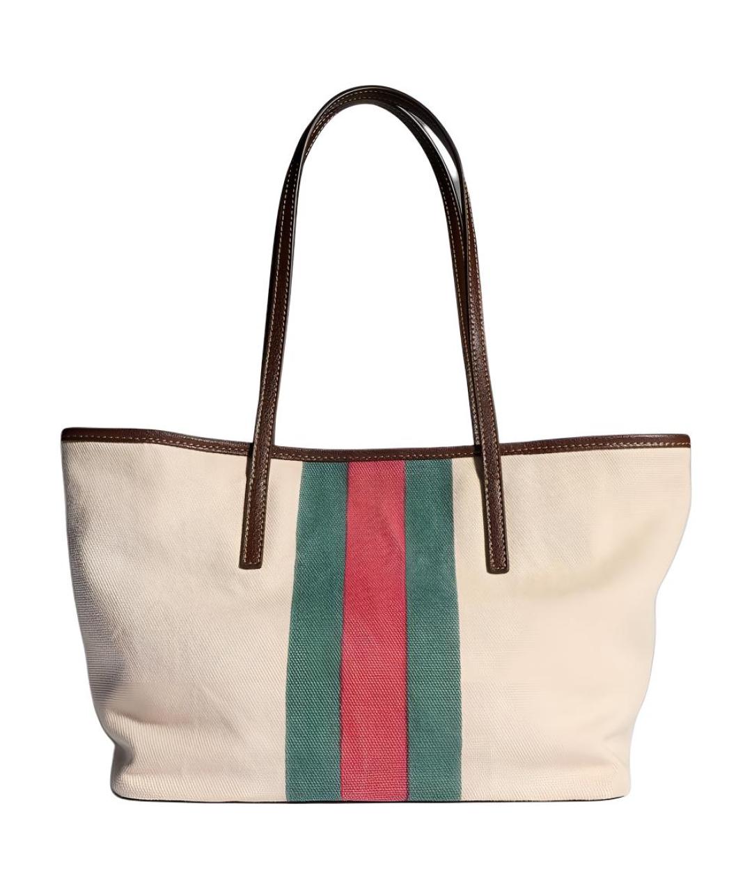 GUCCI Бежевая канва сумка через плечо, фото 3