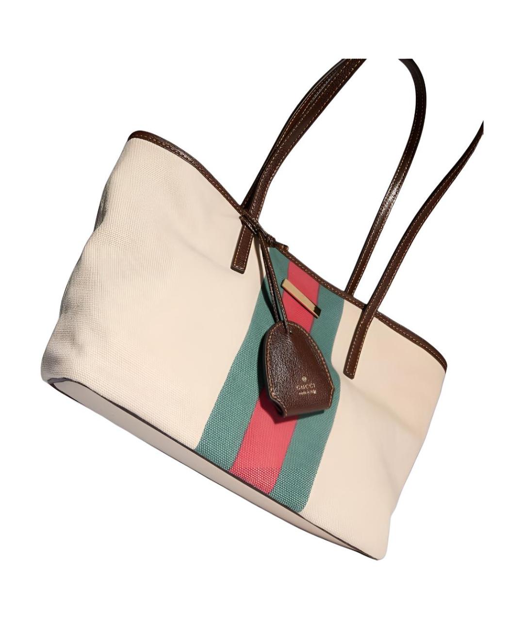 GUCCI Бежевая канва сумка через плечо, фото 4
