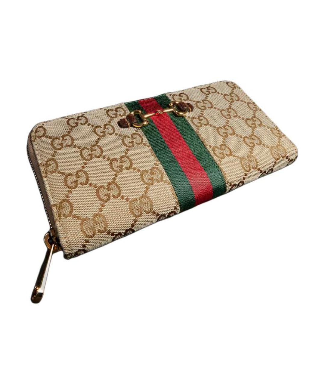 GUCCI Бежевый кошелек, фото 5