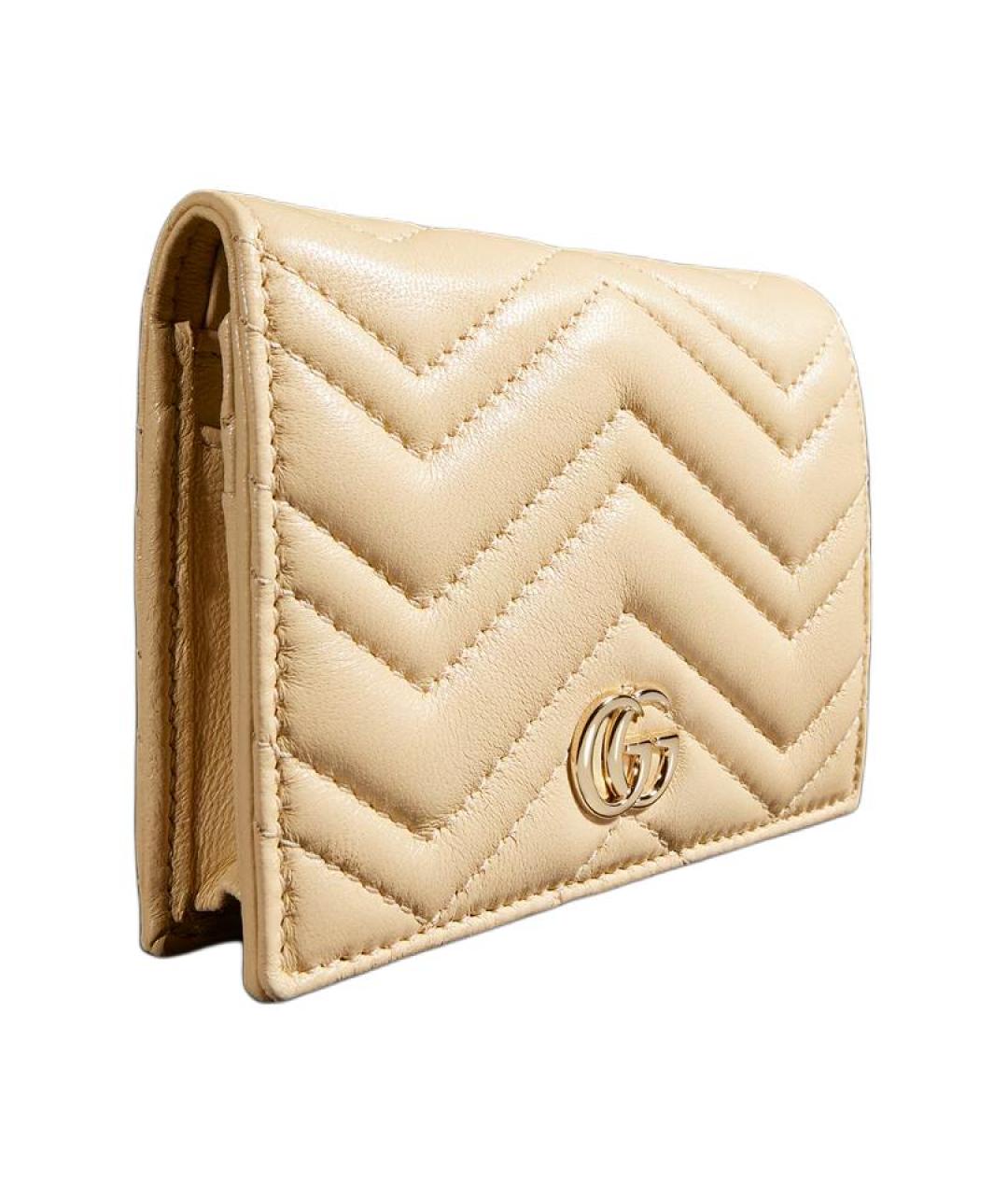 GUCCI Желтый кожаный кошелек, фото 3