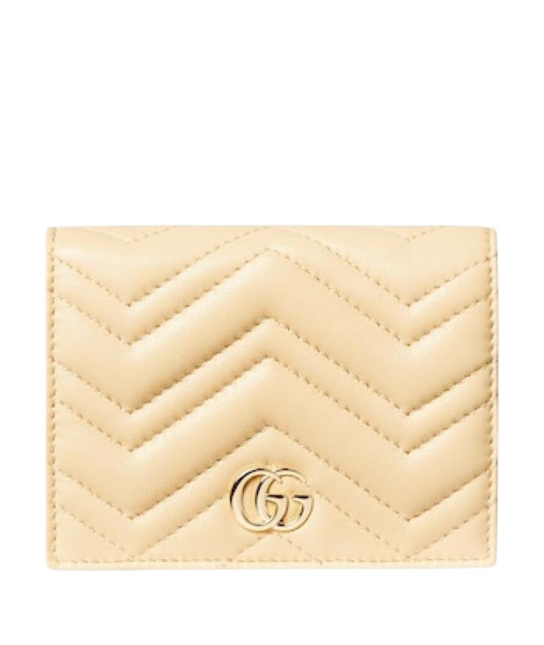 GUCCI Желтый кожаный кошелек, фото 1
