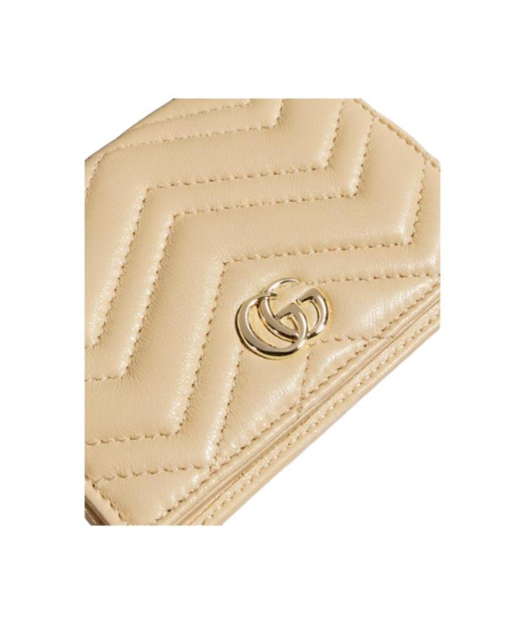 GUCCI Желтый кожаный кошелек, фото 5