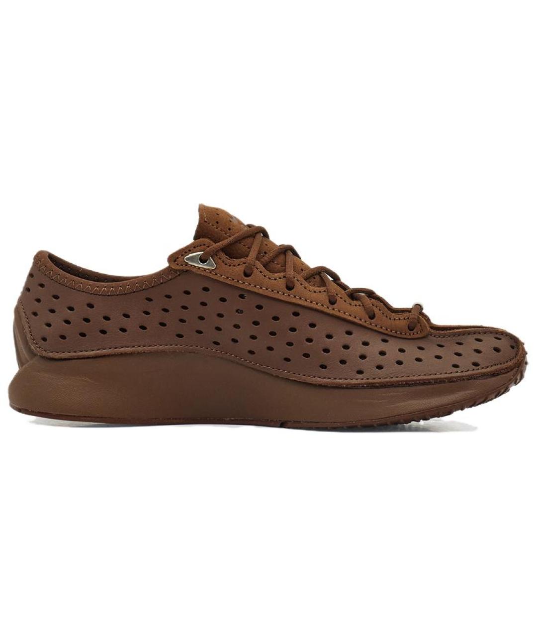 NIKE Коричневые кожаные кроссовки, фото 2