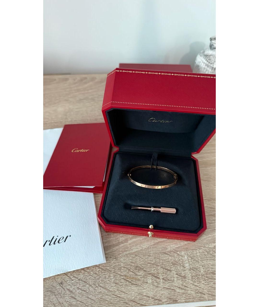 CARTIER Золотой браслет из розового золота, фото 7