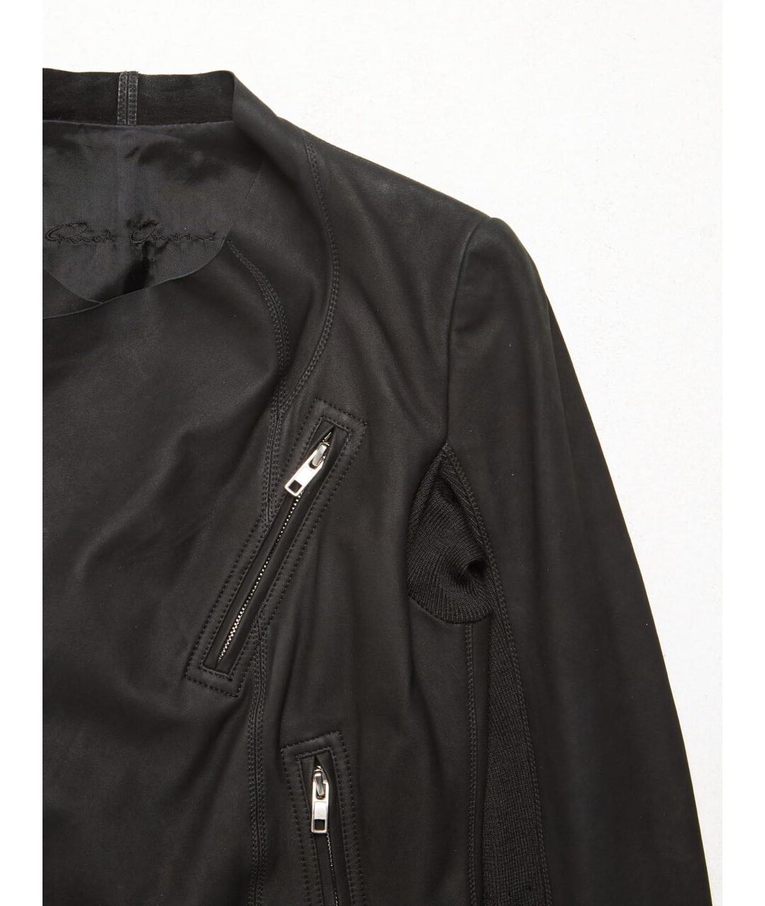 RICK OWENS Черный кожаный жакет/пиджак, фото 5