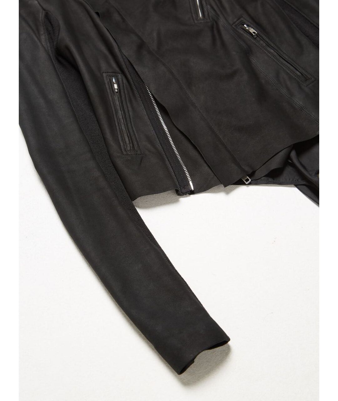 RICK OWENS Черный кожаный жакет/пиджак, фото 4