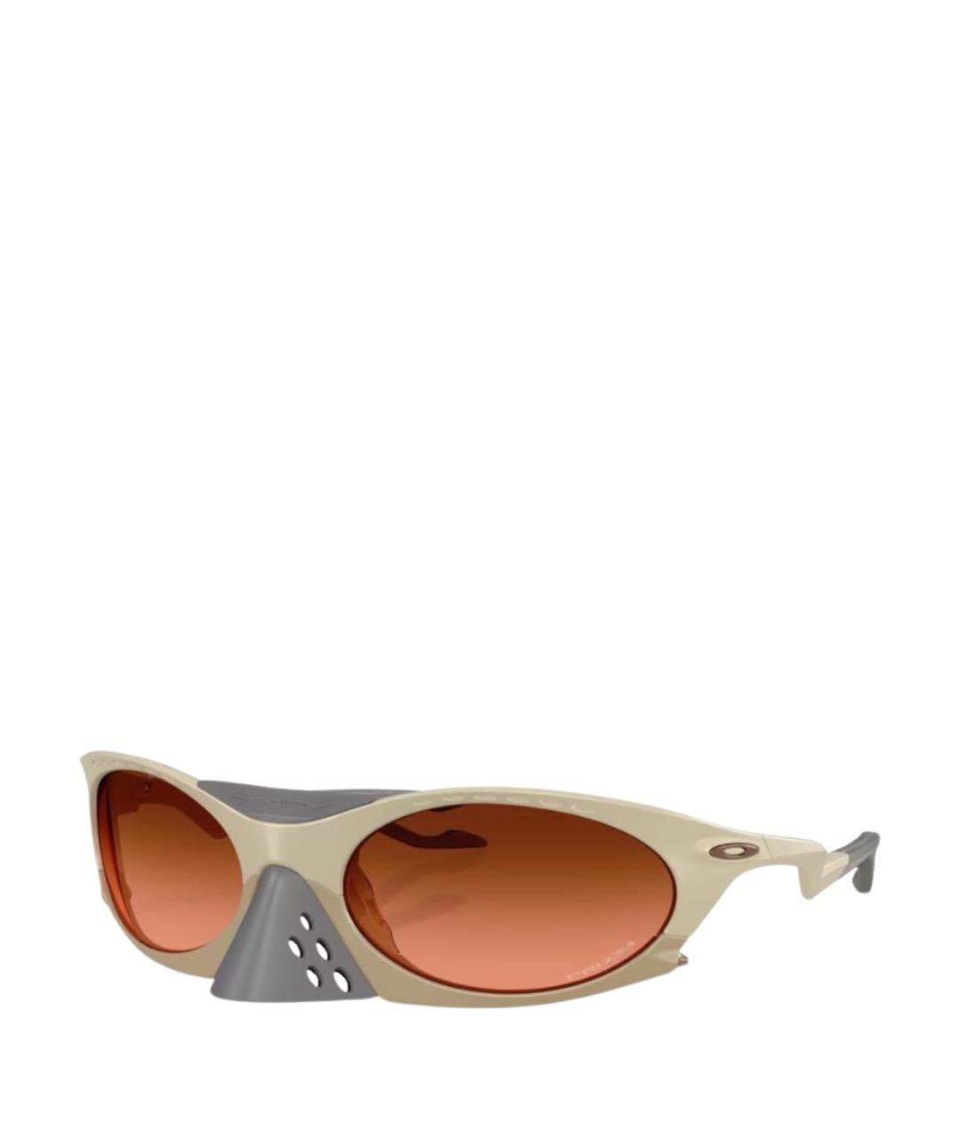 OAKLEY Бежевые пластиковые солнцезащитные очки, фото 1